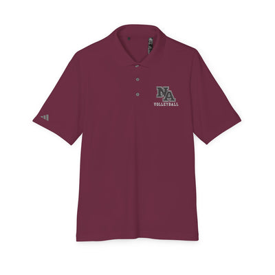 Adult Unisex Adidas Performance Polo with New Albany Volleyball Embroidery