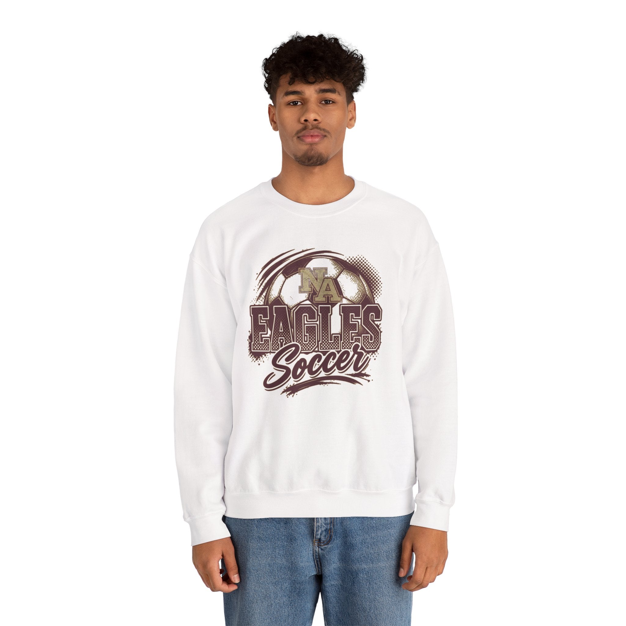 Adult Unisex New Albany Eagles Ombre Soccer Graphic Sweatshirt
