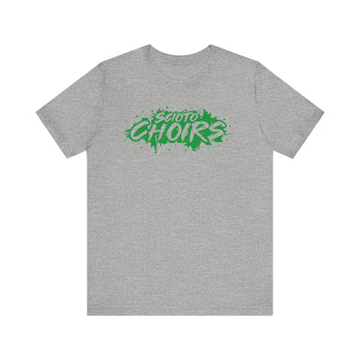 Adult Unisex Dublin Scioto Choirs Paint Splatter Graphic Short Sleeve Soft Tee