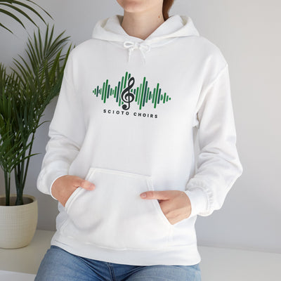 Adult Unisex Dublin Scioto Choirs Sound Wave Graphic Hoodie
