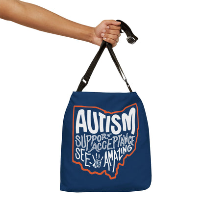 "Autism See The Amazing" Bridgeway Graphic Adjustable Tote Bag