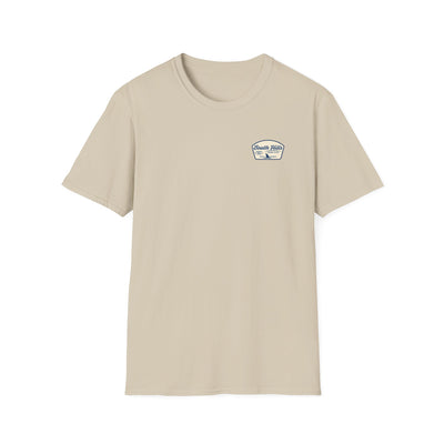 Adult Unisex South Hills Swim Club Home of the Sharks Graphic Short Sleeve Gildan Softstyle Tee