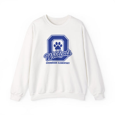 Adult Unisex Overbrook Elementary Wildcats Block Letter Graphic Sweatshirt
