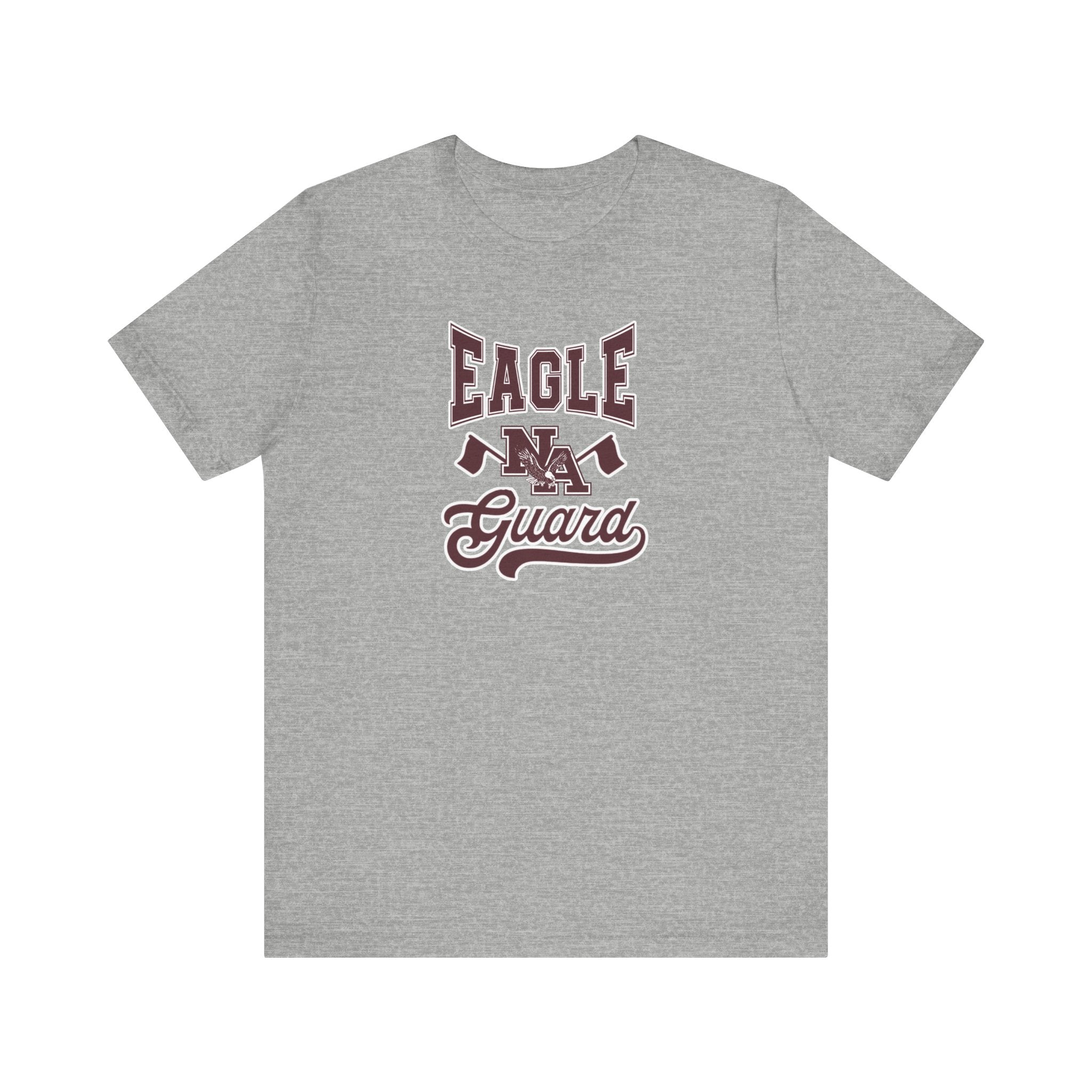 Adult Unisex Classic Varsity Eagle Guard Graphic Short Sleeve Soft Tee