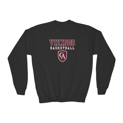 Youth Columbus Academy Vikings Basketball Graphic Gildan Heavy Blend Sweatshirt