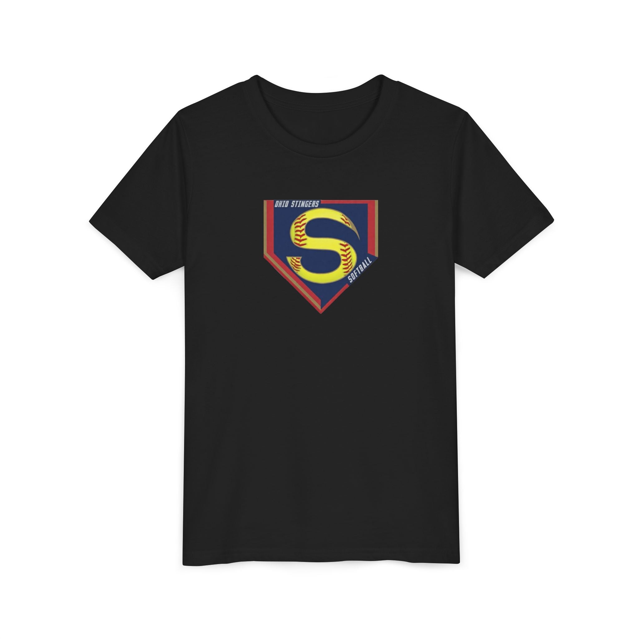 Youth Stingers Softball Logo Graphic Short Sleeve Bella + Canvas Soft Tee