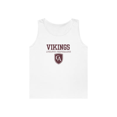 Adult Unisex Columbus Academy Vikings Athletic Performance Graphic Gildan Heavy Blend Cotton Tank