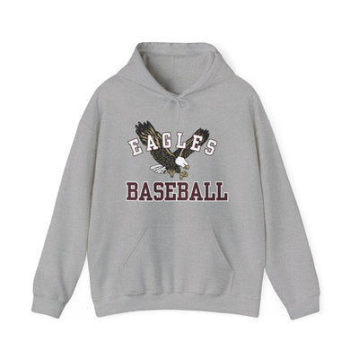Adult Unisex Flying Baseball Eagle Graphic Hoodie