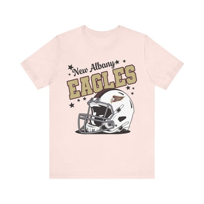 Adult Unisex New Albany Eagles Football Pride Graphic Short Sleeve Soft Tee