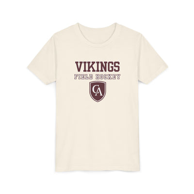 Youth Columbus Academy Vikings Field Hockey Graphic Short Sleeve Bella + Canvas Soft Tee