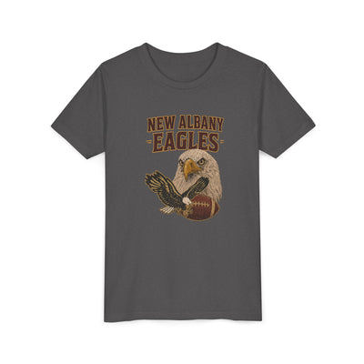 Youth New Albany Gridiron Eagle Graphic Short Sleeve Bella + Canvas Soft Tee