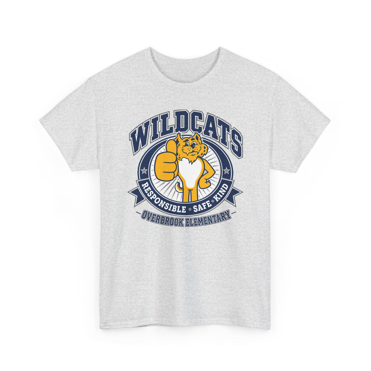 Adult Unisex Overbrook Elementary Wildcat Way Graphic Gildan Classic Tee