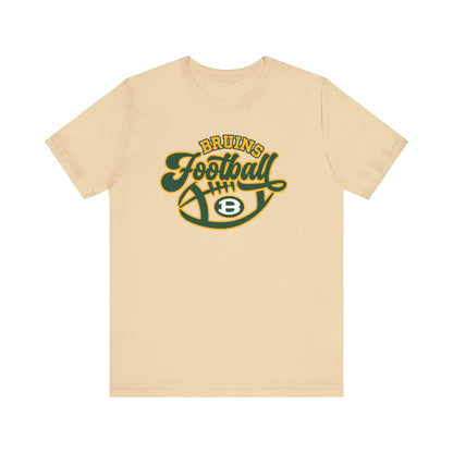 Adult Unisex Bruin Script Football Graphic Short Sleeve Soft Tee
