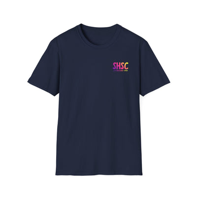 Adult Unisex South Hills Swim Club SHSC Ombre Graphic Short Sleeve Gildan Softstyle Tee