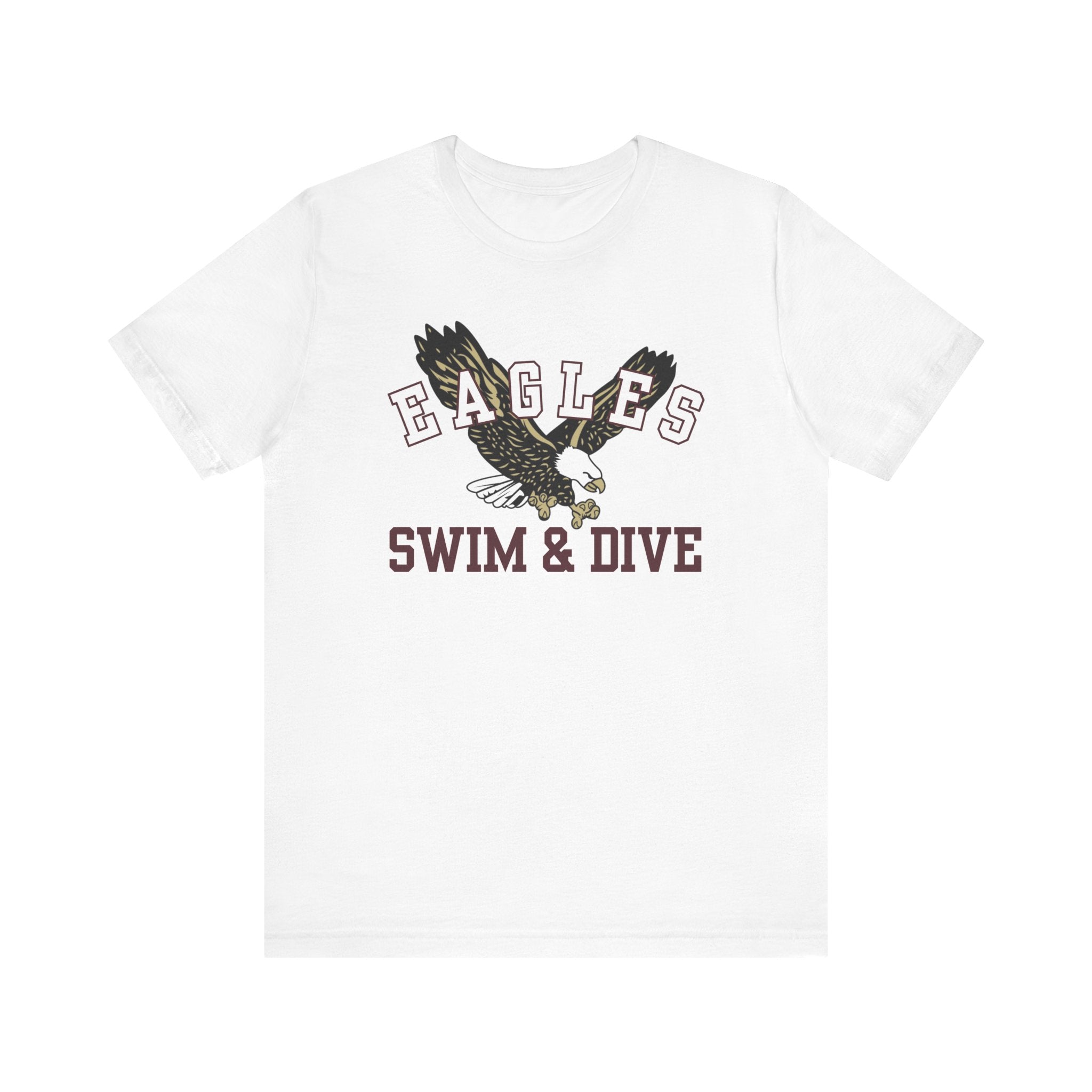 Adult Unisex Swim & Dive Flying Eagle Soft Short Sleeve Graphic Tee