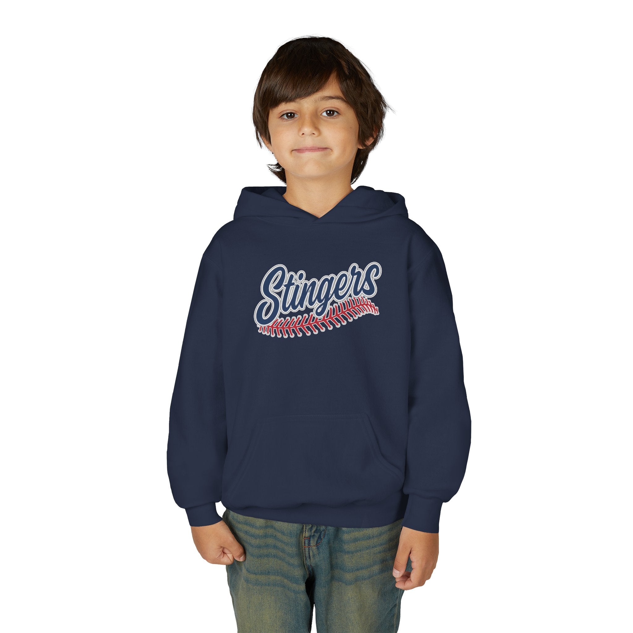 Youth Stingers Softball Stitches Graphic Hoodie