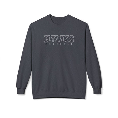Adult Unisex Westerville Central Block Hawks Football Graphic Soft Style Sweatshirt
