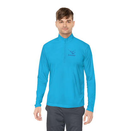 Adult Unisex Sport-Tek Competitor Performance Quarter-Zip Pullover - Blue Jennings Logo