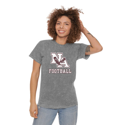 Adult Unisex Classic Logo Football Short Sleeve Mineral Wash Graphic Tee