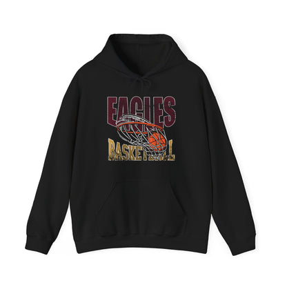 Adult Unisex Eagles Swish Distressed Basketball Graphic Hoodie