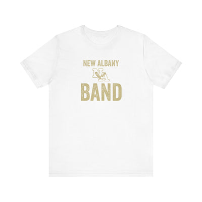 Adult Unisex Vintage Distressed New Albany Band Graphic Short Sleeve Soft Tee