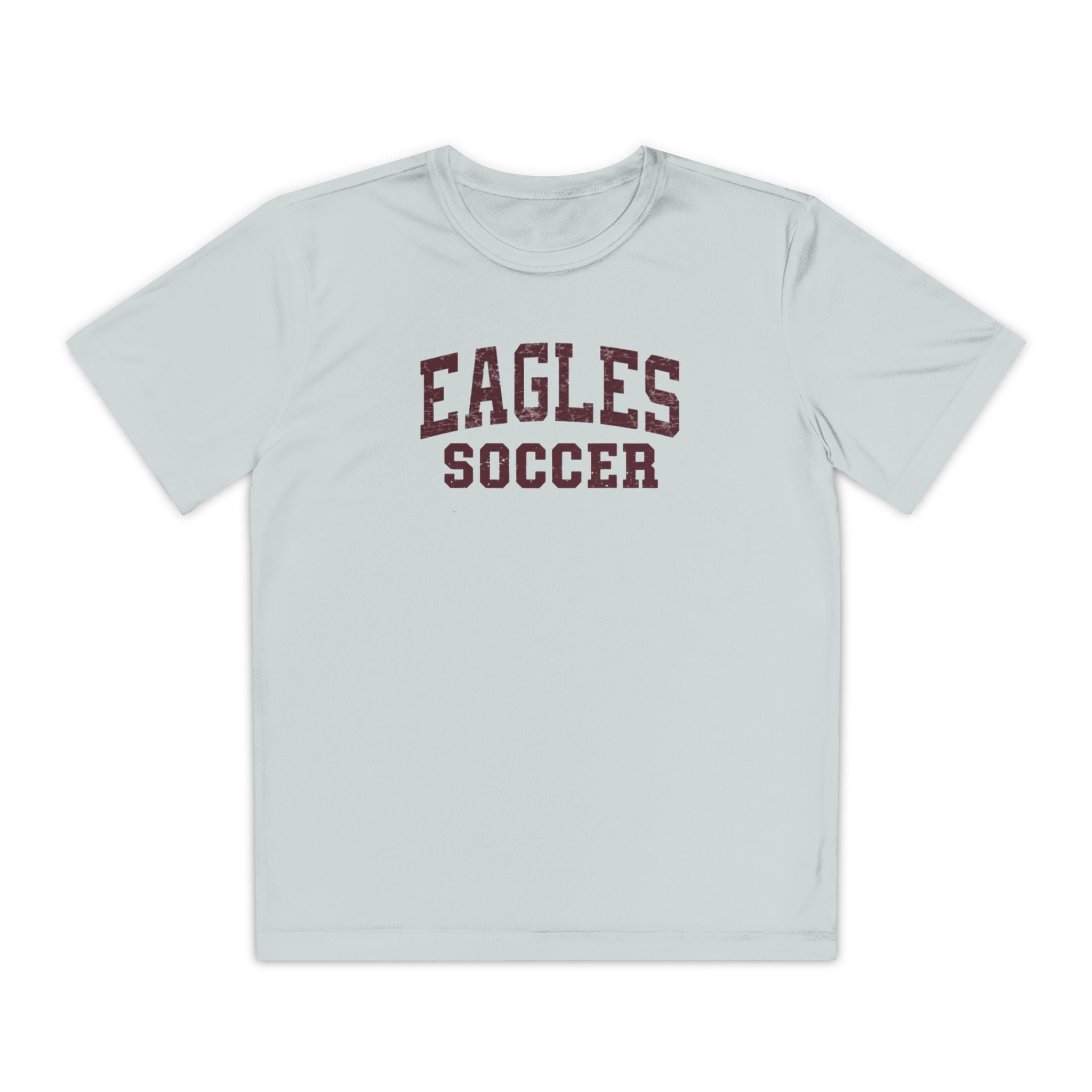 Youth New Albany Eagles Soccer Vintage Distressed Graphic Sport-Tek Competitor Performance Tee