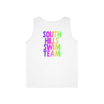 Adult Unisex South Hills Swim Team Neon Rainbow Graphic Tank