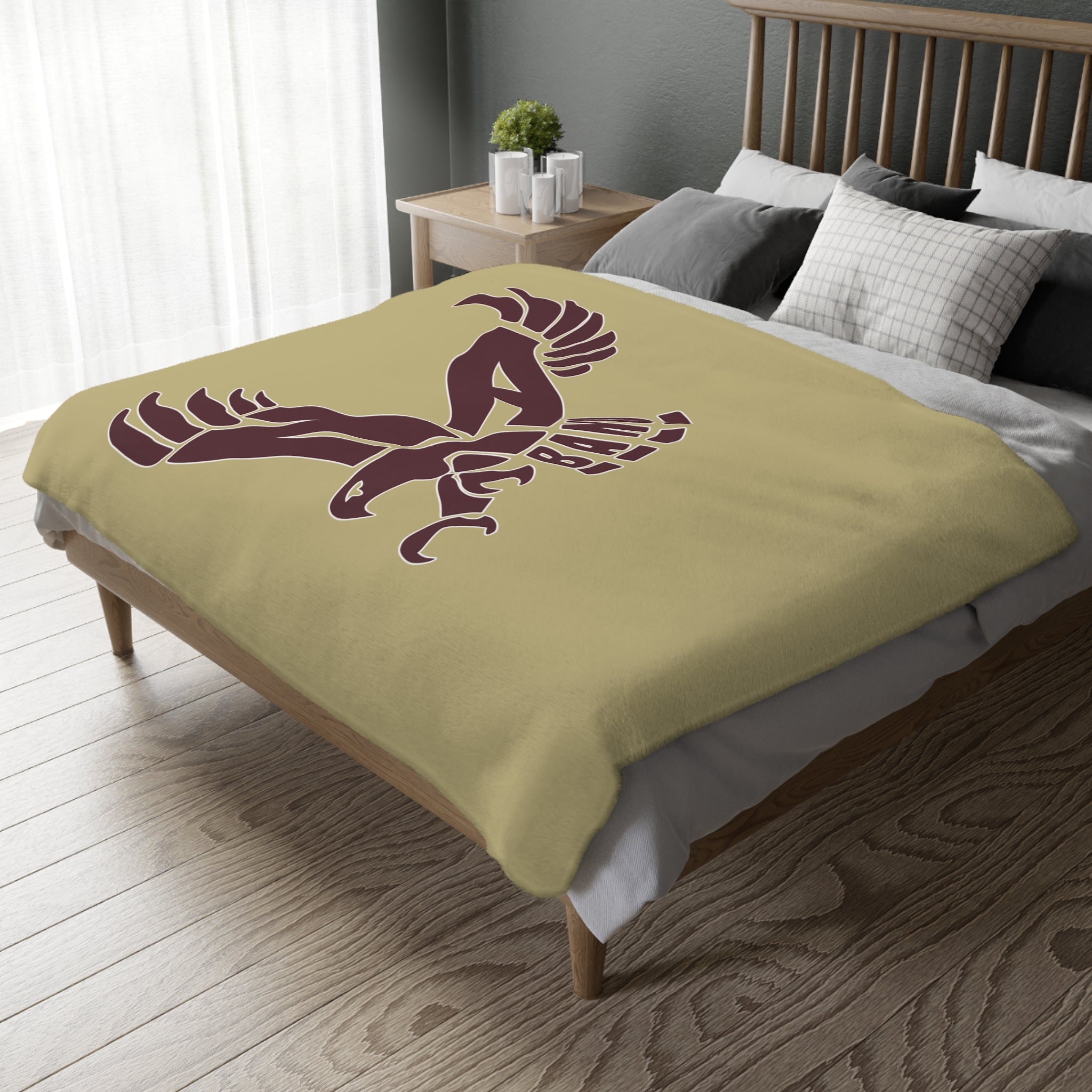 Band Eagle Graphic Super Soft Velveteen Microfiber Blanket (Two-sided print)