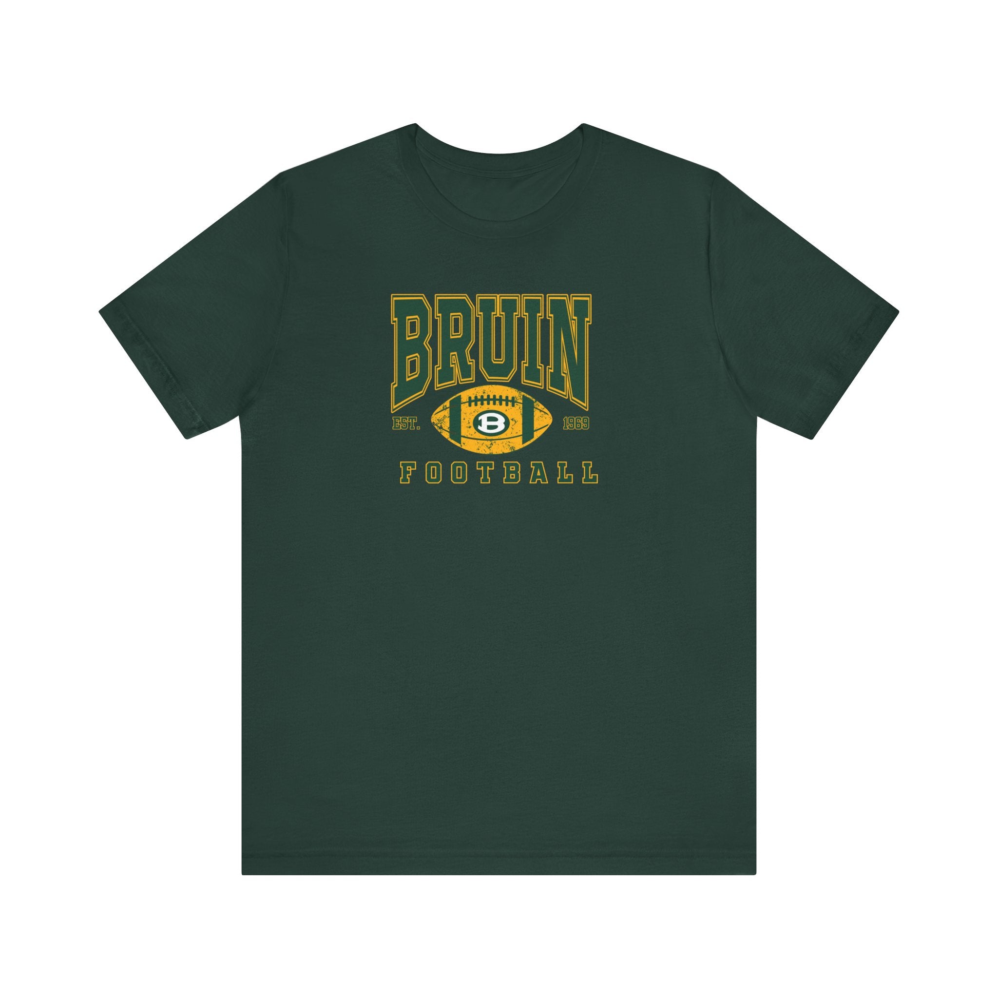 Adult Unisex Bruin Football Heritage Graphic Short Sleeve Soft Tee
