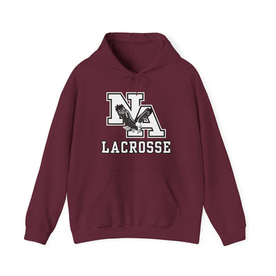 Adult Unisex Classic White Lacrosse Graphic Hoodie