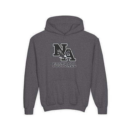 Youth Classic Logo Black Football Graphic Hoodie