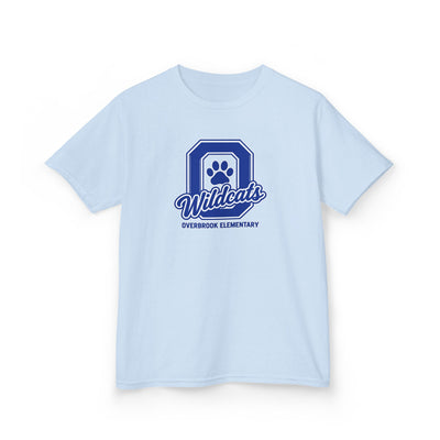 Overbrook Elementary Wildcats Block Letter Graphic Gildan Classic Tee