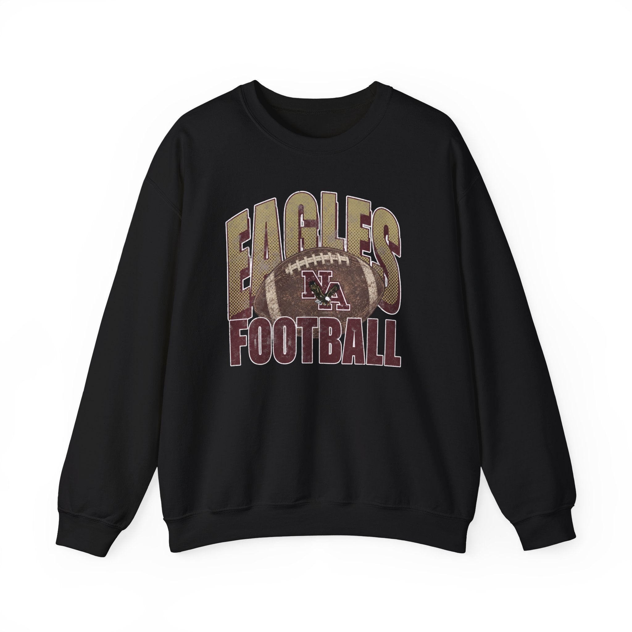 Adult Unisex New Albany First-Down Distressed Football Graphic Sweatshirt
