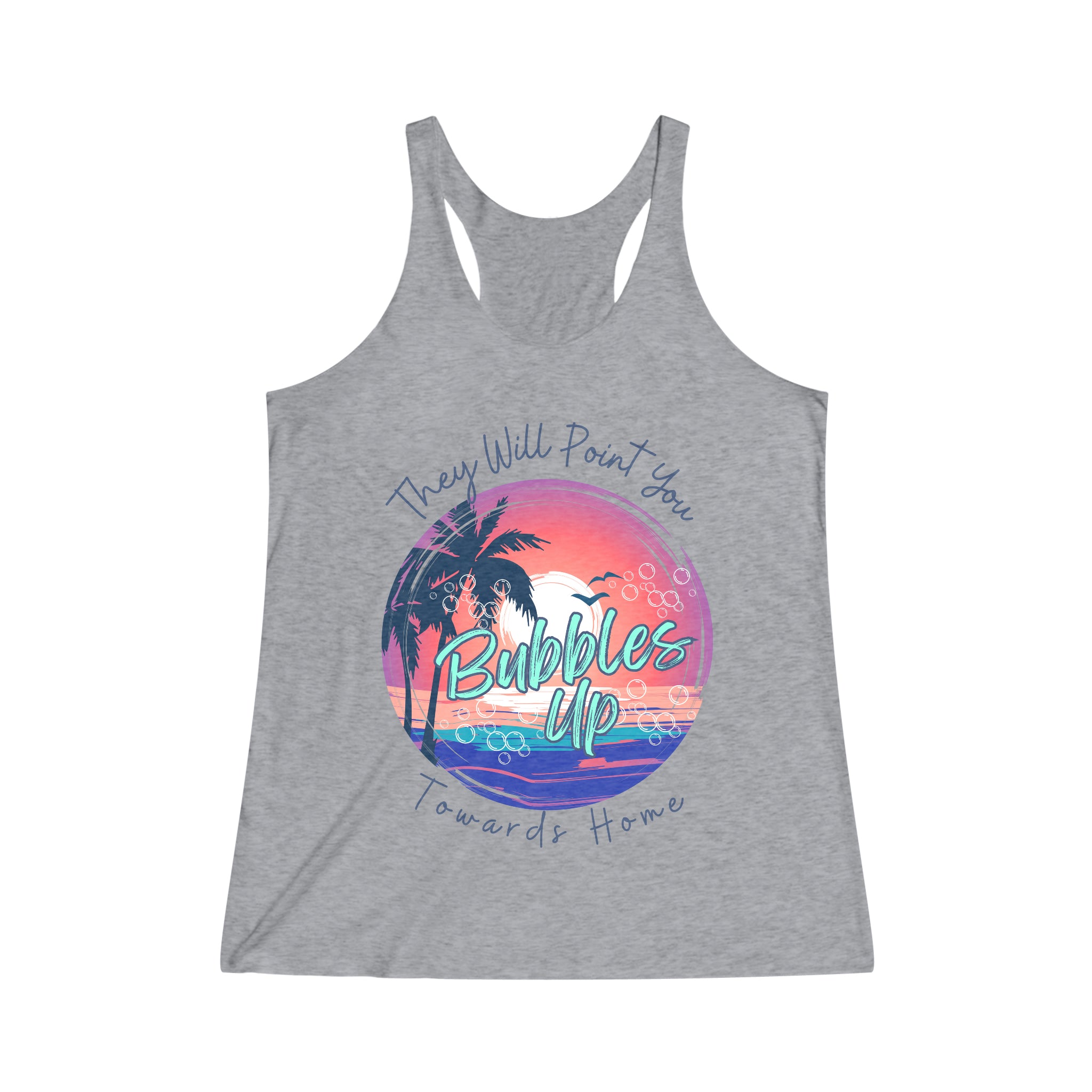 Women's Bubbles Graphic Super Soft Racerback Tank