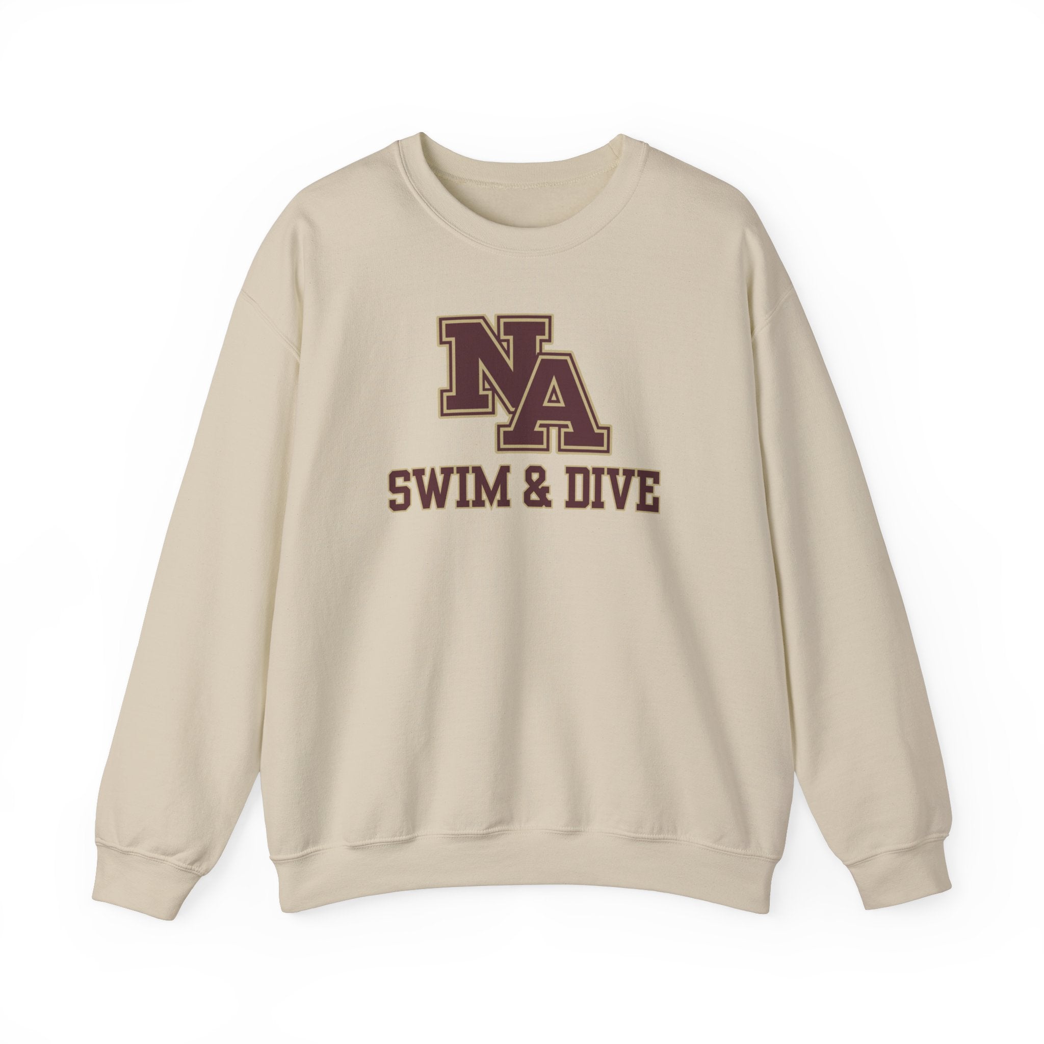 Adult Unisex Swim & Dive Classic Logo with Word Pool Back Graphic Sweatshirt