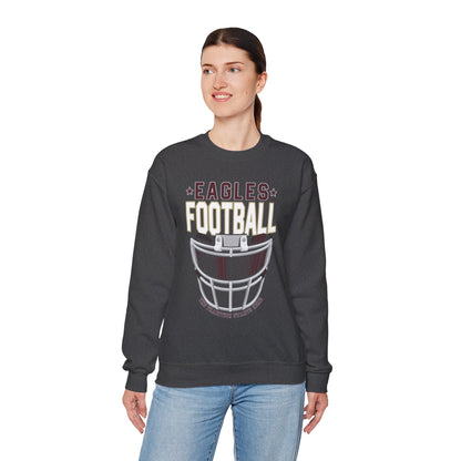 Adult Unisex Eagles White Hype Helmet Graphic Sweatshirt