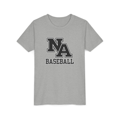 Youth Classic Black Logo Baseball Graphic Short Sleeve Soft Tee