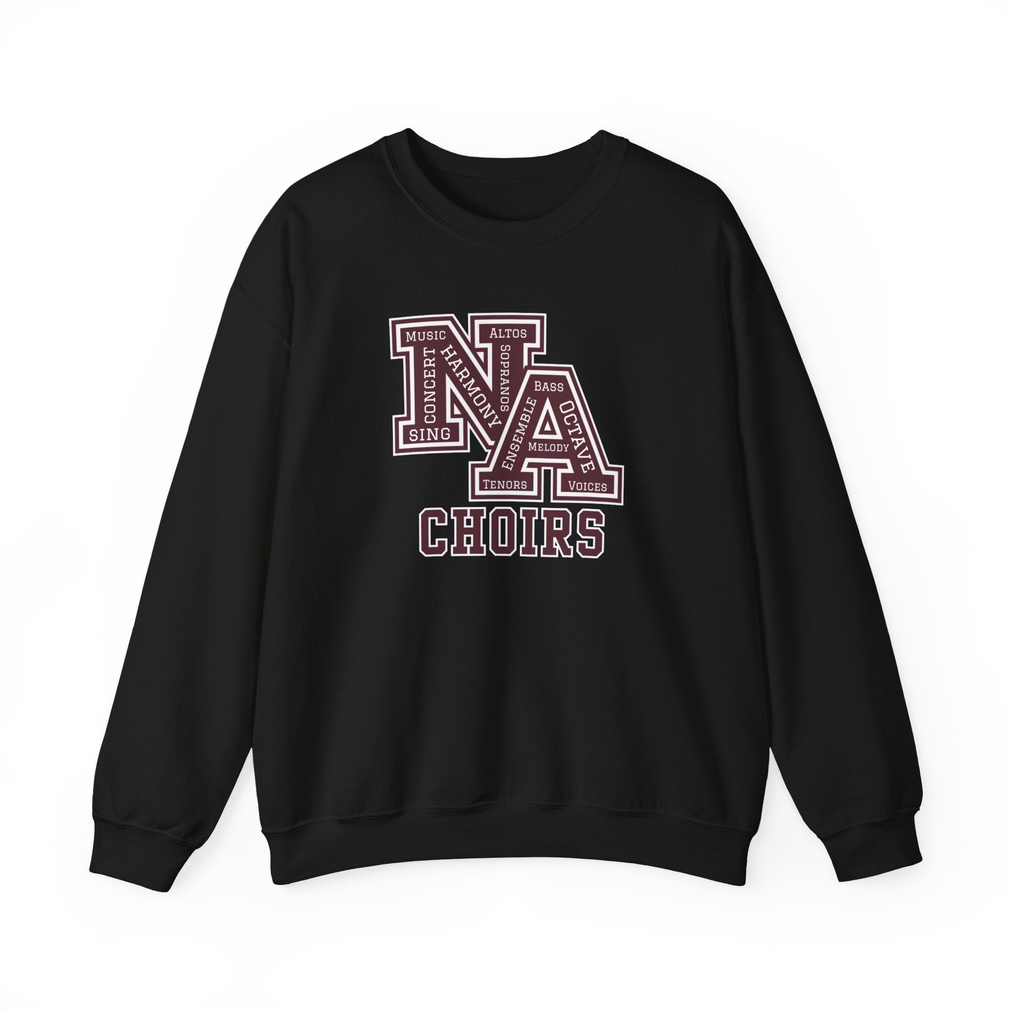 Adult Unisex Choirs Words NA Logo Graphic Sweatshirt