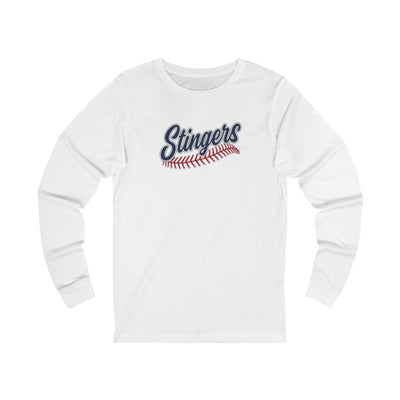 Adult Unisex Stingers Softball Stitches Graphic Long Sleeve Bella + Canvas Soft Tee