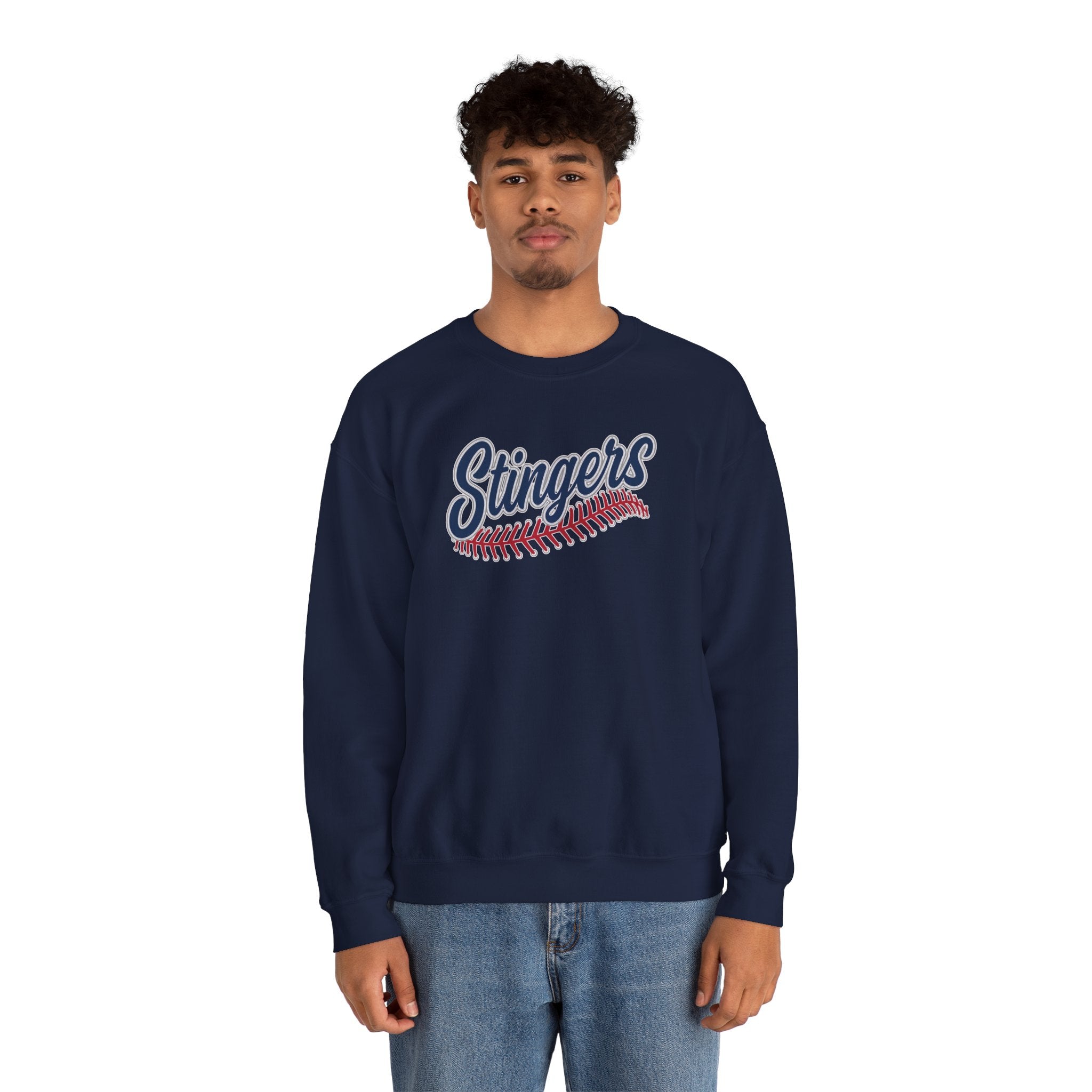 Adult Unisex Stingers Softball Stitches Graphic Sweatshirt