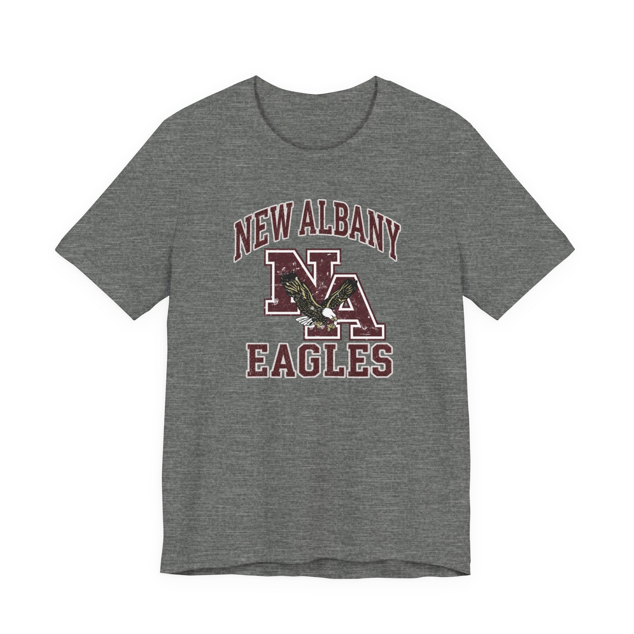 Adult Unisex New Albany Vintage Vibes Football Logo Graphic Short Sleeve Soft Tee