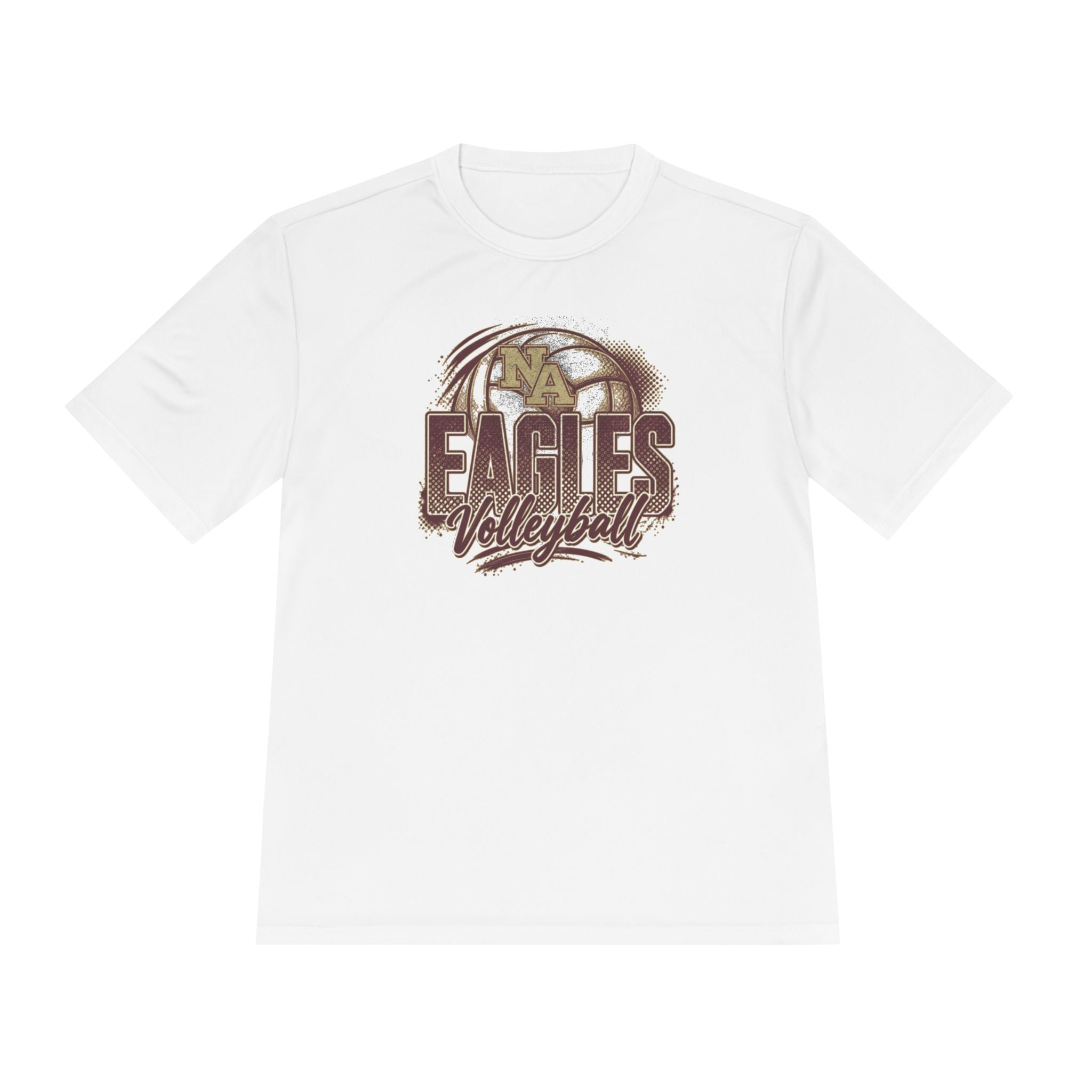 Adult Unisex New Albany Eagles Ombre Volleyball Graphic Sport-Tek Competitor Performance Tee