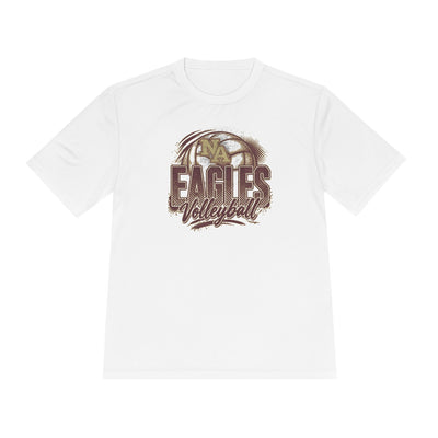 Adult Unisex New Albany Eagles Ombre Volleyball Graphic Sport-Tek Competitor Performance Tee