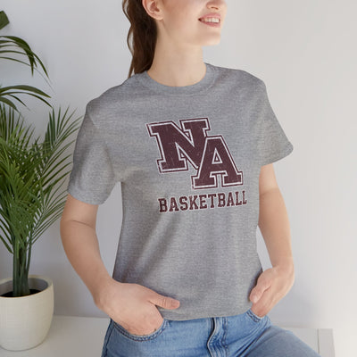 Adult Unisex New Albany Basketball Vintage Vibe Logo Graphic Short Sleeve Soft Tee