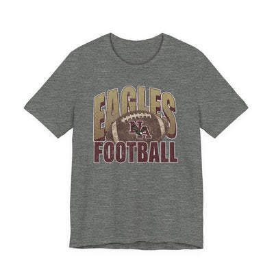 Adult Unisex New Albany First-Down Distressed Football Graphic Short Sleeve Soft Tee
