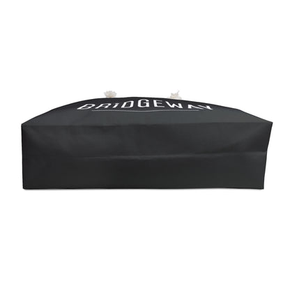 Bridgeway Classic Logo Large Black and White Tote