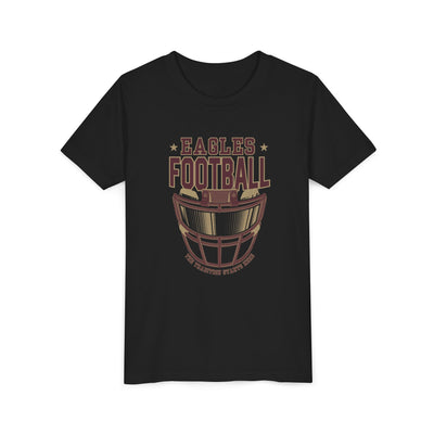 Youth Eagles Maroon Hype Helmet Graphic Short Sleeve Soft Tee