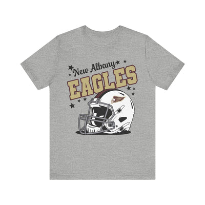Adult Unisex New Albany Eagles Football Pride Graphic Short Sleeve Soft Tee