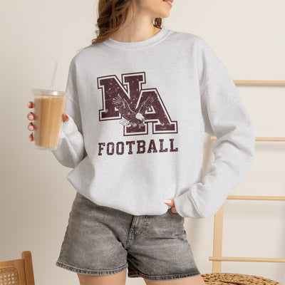 Adult Unisex New Albany Football Distressed Vintage Logo Graphic Sweatshirt