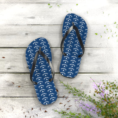South Hills Swim Club Heritage Graphic Logo Print Flip Flops